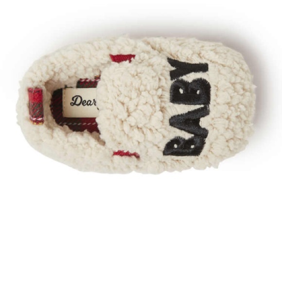 NWT Dearfoams Baby Cozy Sherpa Baby Bear Slippers - Picture 6 of 9